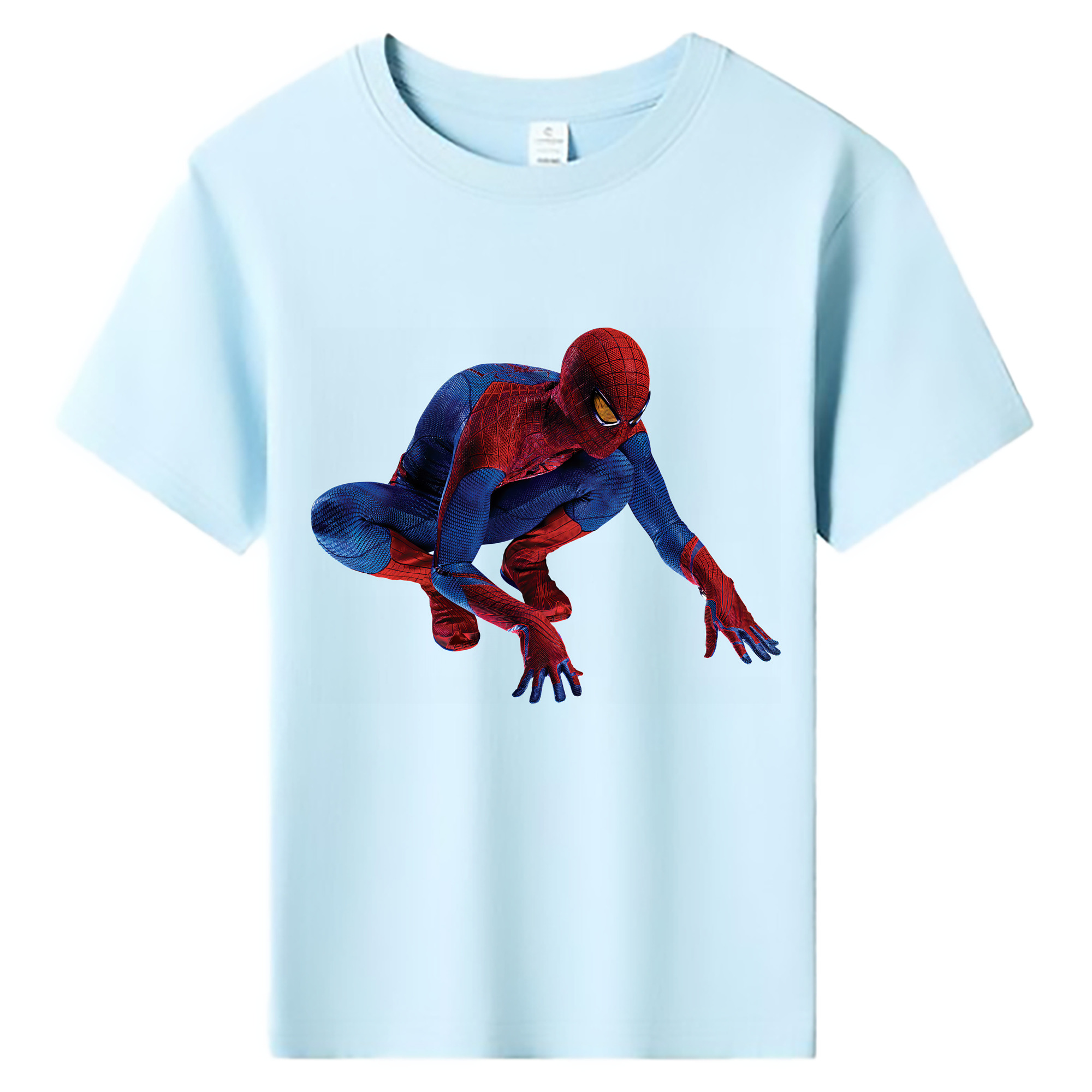 （画像用） Spider Man スパイダーマン 綿100％キッズTシャツ（フロントプリント）